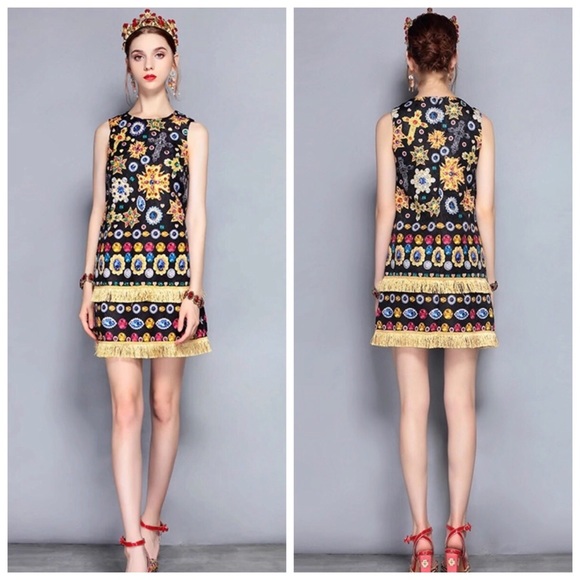 🆕 The LORUDA Bejeweled Fringe Dress - Picture 5 of 8